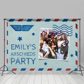 Personalisiert Postkarte Stil Lebewohl Party Hintergrund